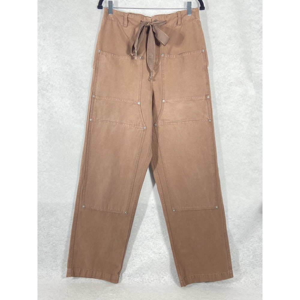 Free People Hayden Pants Women's Small Brown We The Free Cargo Utility Loose New